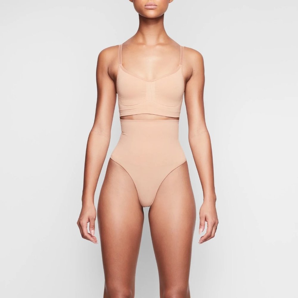 SKIMS Core Control Thong NEW Shapewear Clay S/M